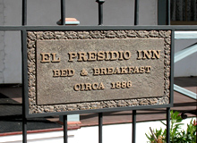 El Presidio Inn Historic Marker